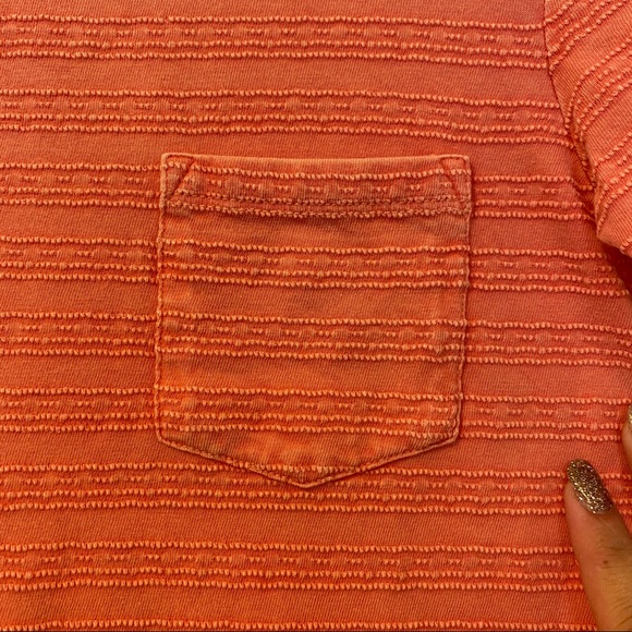 Orange Cat & Jack boys t-shirt size 6/7 texture - Picture 4 of 5